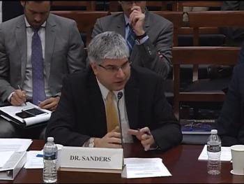 ECE ILLINOIS Department Head and ADSC researcher William H. Sanders speaks to members of the U.S. Congress on electric grid resiliency.