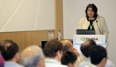 NCSA's Cristina Beldica speaks at the GPU Technology Workshop (GTW) South East Asia 2014 on July 10.